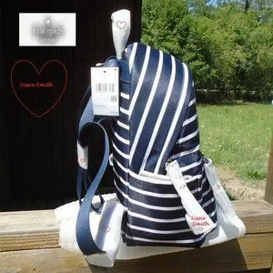 kate spade | Bags | Kate Spade Chelsea Medium Blue Stripe  display picture 3